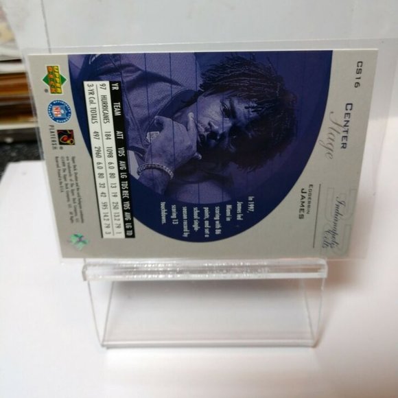 1999 Upper Deck Ovation Center Stage #CS24 Edgerrin James! GQ - Picture 5 of 5